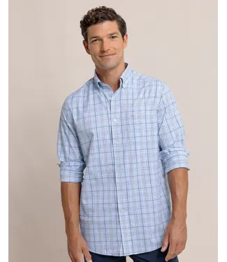 Southern Tide M LS IC River Point Plaid Sportshirt