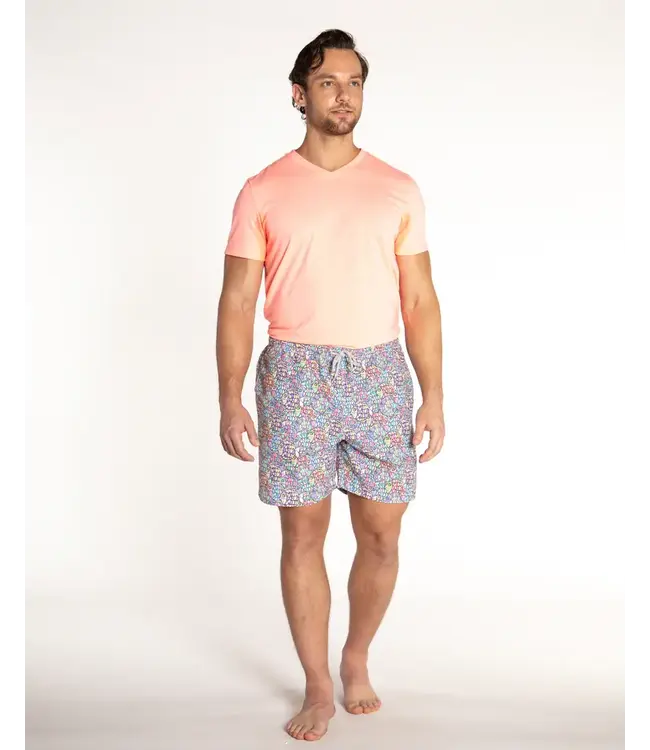 MEN'S CYCLIST LINER SWIM - ABSTRACT FISH