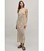 Sunbleached Shell Motif Crew Midi Dress