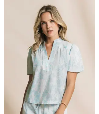 Southern Tide - Womens W Cassia Bubble Sleeve Top