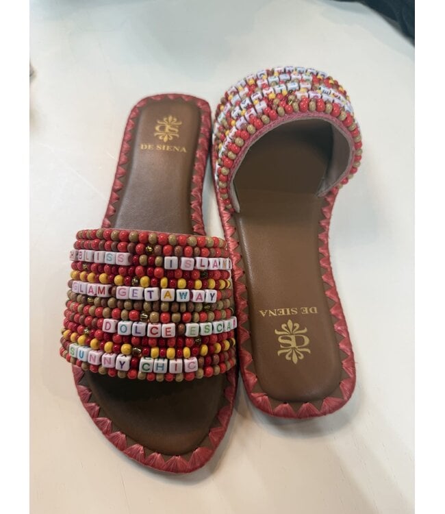 BEADED RESORT SLIDES