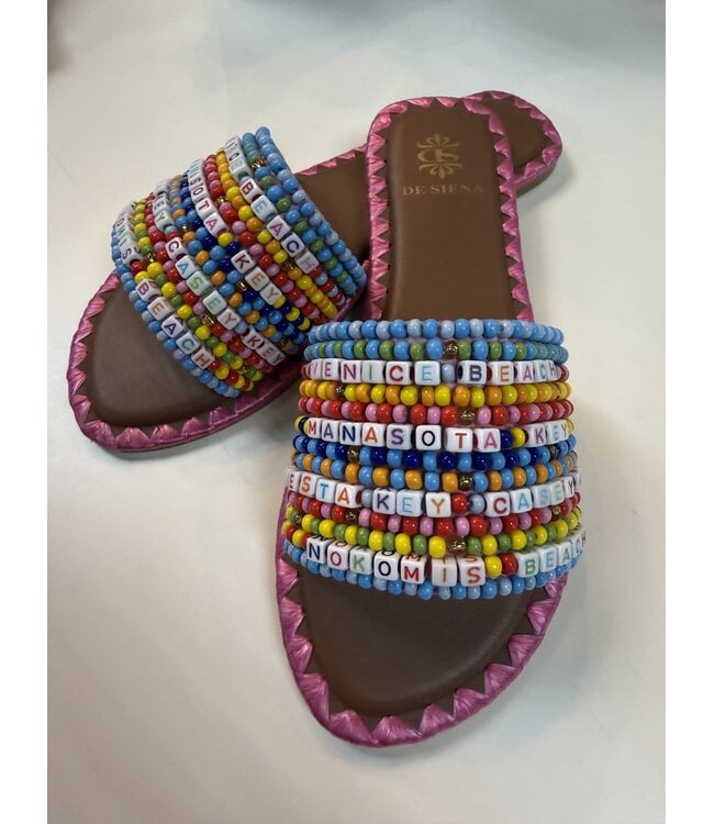 BEADED RESORT SLIDES