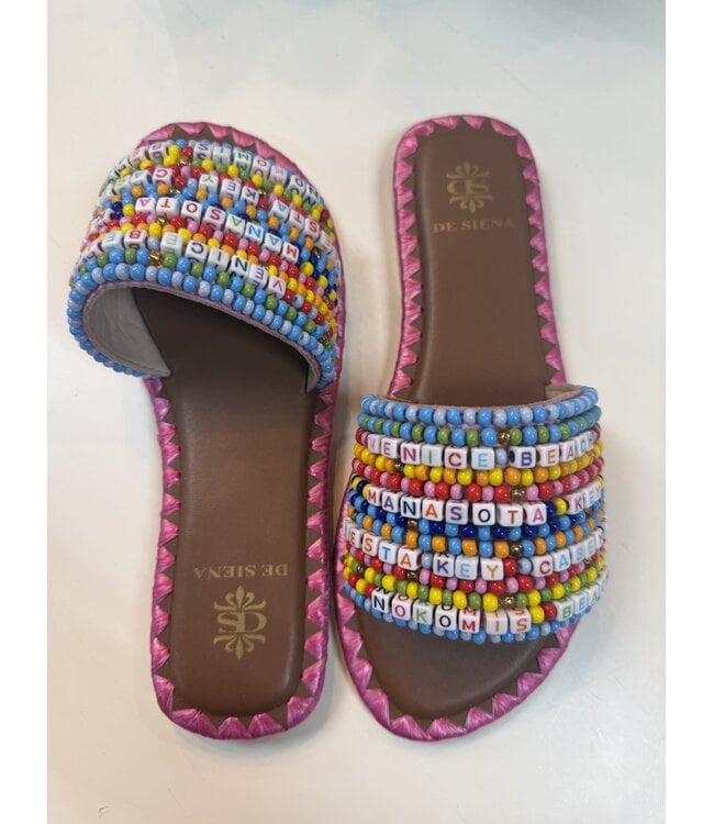BEADED RESORT SLIDES