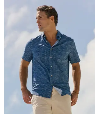 Southern Tide M SS Coastal Breeze Nautical Flags Sportshirt