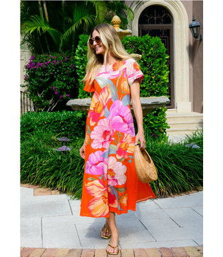 Elizabeth James the Label TESS MIDI DRESS