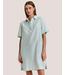 AILEEN SHORT SLEEVE STRIP/GINGHAM DRESS