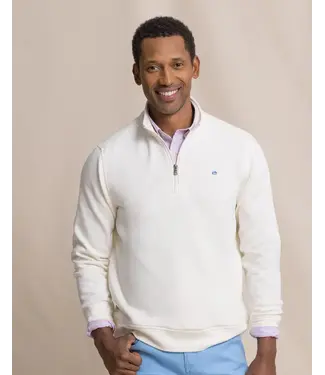 Southern Tide M LS Sandy Cove Pique Quarter Zip