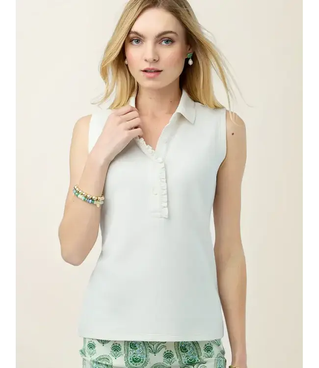 Wendy Ruffle Pique Tank