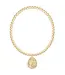 Classic Gold 3mm Bracelet - Inspire America Gold Disc