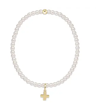 enewton Classic Pearl 3mm Bead  Bracelet - Signature Cross