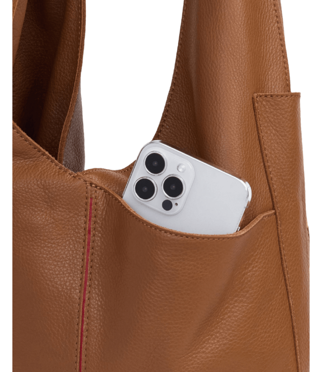 Tom Zip-Mahogany Pebble