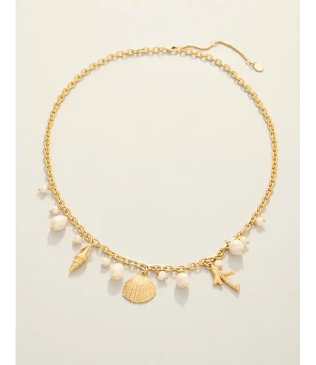 Seashore Petite Necklace 17" Pearl