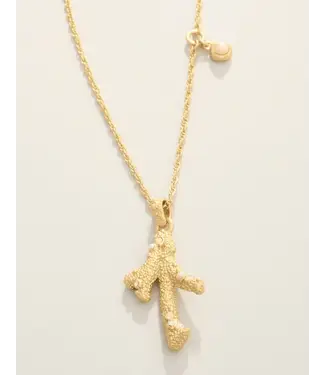 Spartina Crusty Coral Necklace 28" White Opal