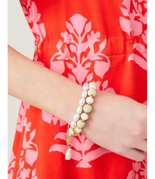 Starfish Groupie Toggle Bracelet Pearl