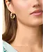 Basket Weave Hoop Earrings Gold