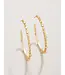 Bristol Hoop Earrings 45mm White Opal