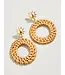SUNSHINE WICKER EARRINGS NATURAL