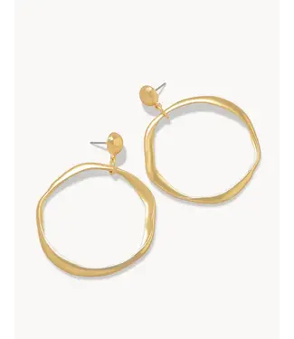 Spartina Disco Earrings Gold