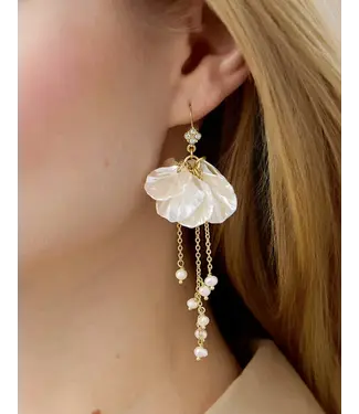Spartina Corolla Dangle Earrings Pear