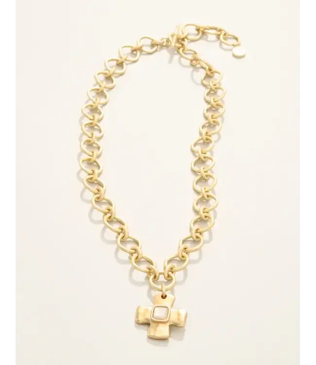 Affirmation Necklace 18" Mother-of-Pearl