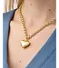 Anastasia Heart Necklace 18" Gold