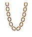 Earth Goddess Link Necklace, 17"+2" - Teak
