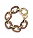 Earth Goddess Link Bracelet, 7"+1.5" - Teak