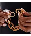 Earth Goddess Link Bracelet, 7"+1.5" - Teak