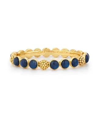 CAPUCINE DE WULF Berry Gem Hinged Bangle, Blue Labradorite