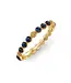 Berry Gem Hinged Bangle, Blue Labradorite