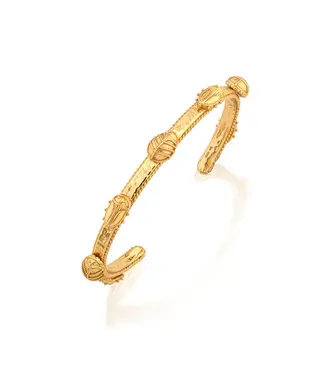 CAPUCINE DE WULF Scarab Petite Cuff - Gold