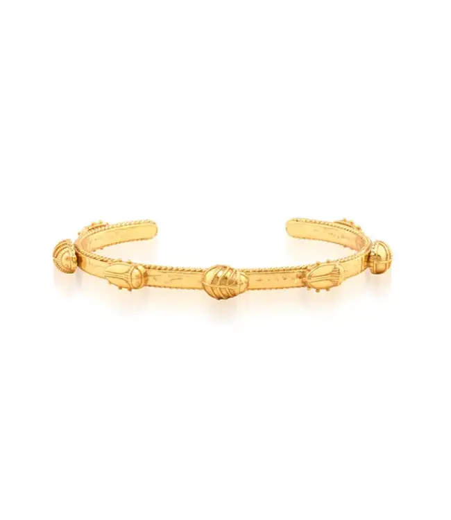 Scarab Petite Cuff - Gold