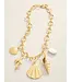 Beachcomber Toggle Necklace 18" Gold