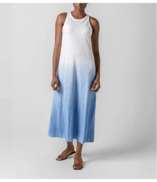 Lilla P OMBRE JEWEL NECK TANK DRESS