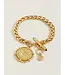 Aphrodite Toggle Bracelet Gold OS