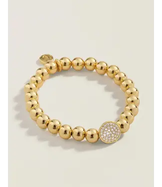 Spartina Dazzle Dot Stretch Bracelet 8mm Crystal M
