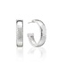 Cleopatra Classic Medium Hoop Earrings - Silver