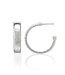 Cleopatra Classic Medium Hoop Earrings - Silver