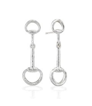 CAPUCINE DE WULF Equestrian Snaffle Bit Earrings - Silver