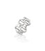 Equestrian Snaffle Bit Ring, Size 8 - Silver