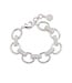 Cleopatra Regal Link Bracelet, 7"+1.5" - Silver