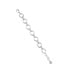 Cleopatra Regal Link Bracelet, 7"+1.5" - Silver