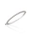 Berry Eternity Petite Hinged Bangle, S/M - Silver