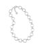 Cleopatra Grande Link Necklace, 16"+2" - Silver