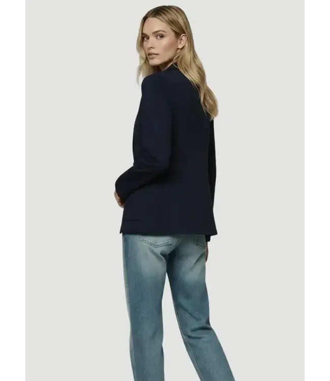 FRENCH TERRY ONE BUTTON BLAZER