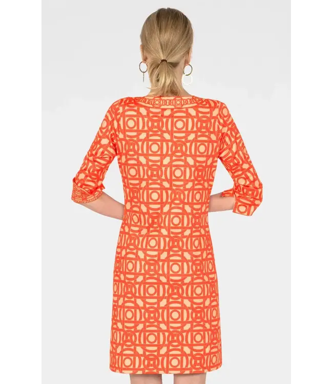 Split Neck Dress Aubazine