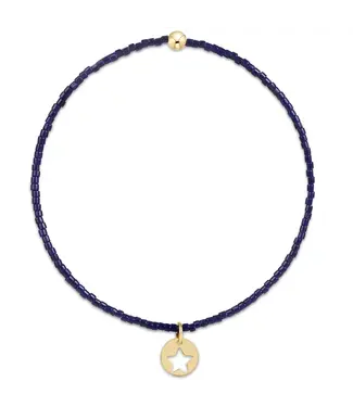 enewton Hope Classic Bracelet - Navy - Star Small Gold Disc