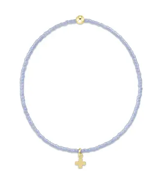 enewton Hope Classic Ocean Mist Bracelet - Signature Cross Small Gold Charm