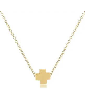 enewton 16" Necklace Gold -  Signature Cross Gold