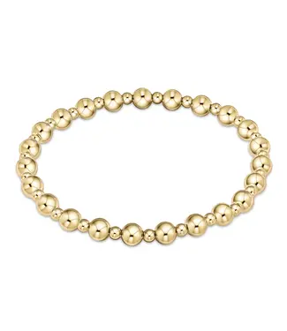 enewton ENEWTON EXTENDS - CLASSIC GRATEFUL PATTERN 5MM BEAD BRACELET - GOLD